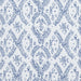 Blue floral pattern on a white background