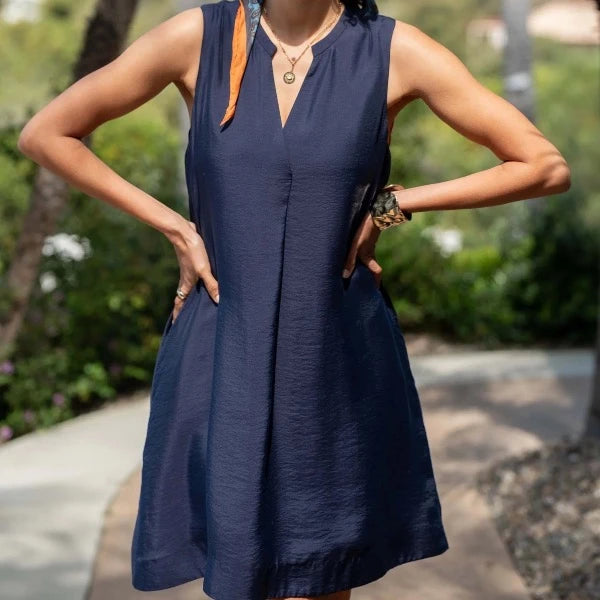 Atlas Dress in Navy