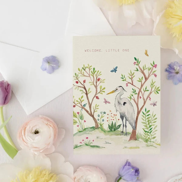 Welcome Little One Chinoiserie Card