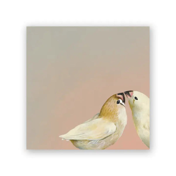 Finch Pair Wood Wall Art