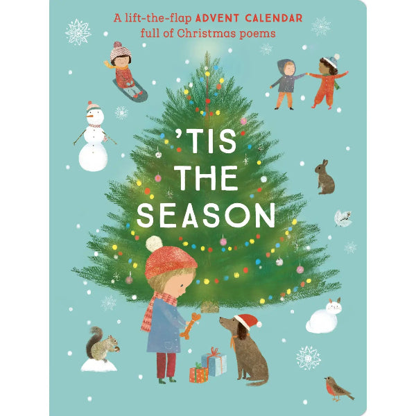 Book cover of 'Tis the Season with a Christmas tree and children around it.