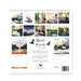 Calendar with nature-themed illustrations titled 'Quiet Earth' on a white background