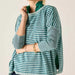 Catalina Crewneck in Deep Ocean/Rain Stripe