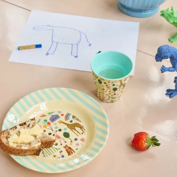 Fun Fair Mint Kids Melamine Dinnerware