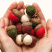 Holiday Felted Acorn Kit-Wet Felting