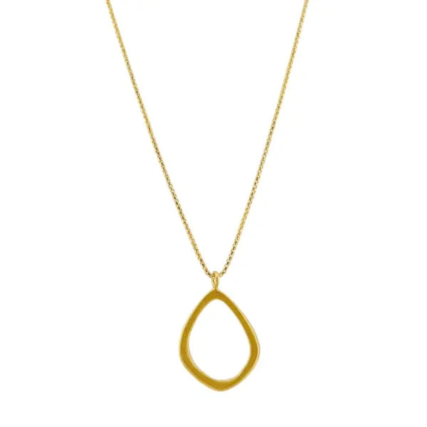 Small Lotus Necklace in Vermeil