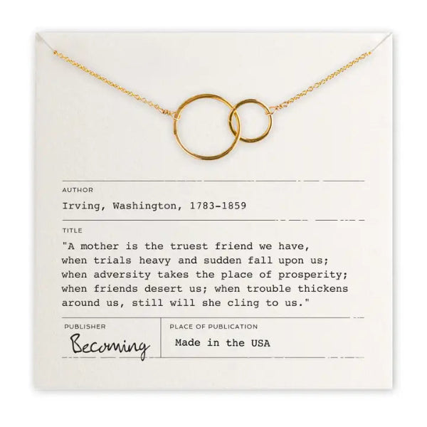 Mother Necklace in Gold Fill