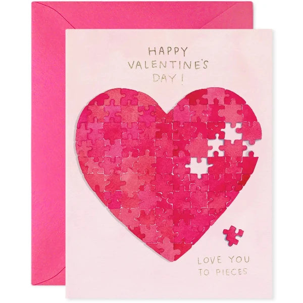 Heart Puzzle Valentine's Day Card