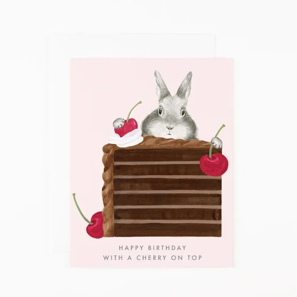Happy Birthday with a Cherry on Top Card