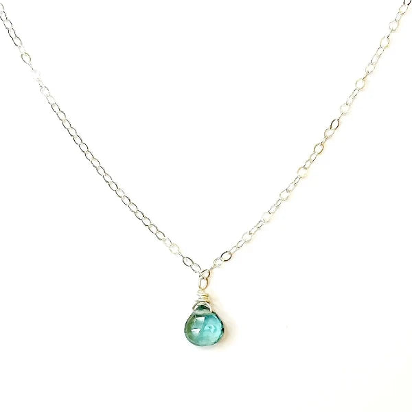 Indicolite Quartz Necklace