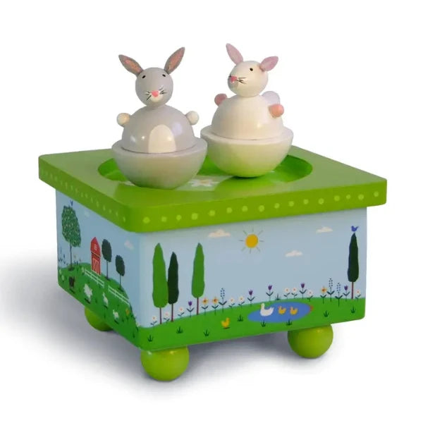 Dancing Bunnies Music Box
