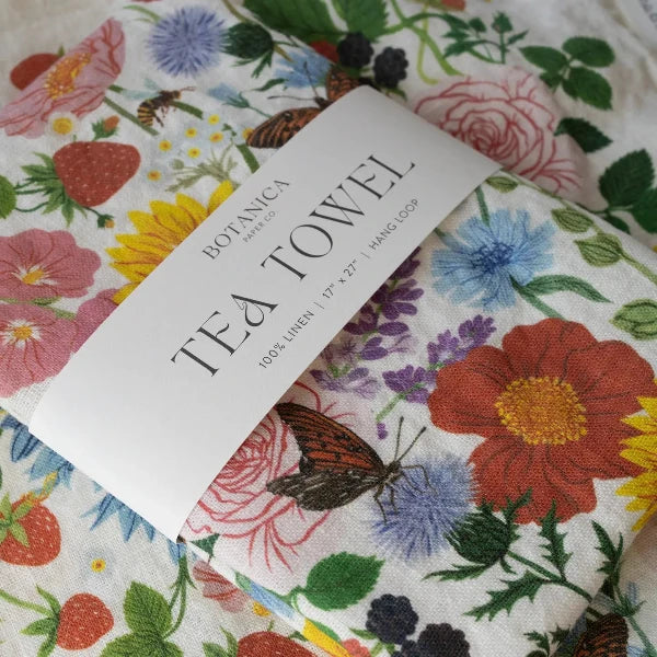 Summer Linen Tea Towel