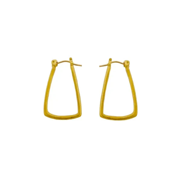 Small Thin Hoop Earrings in Vermeil