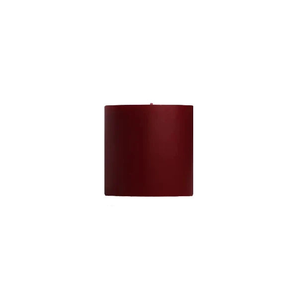 Unscented Pillar Candle in Burgundy