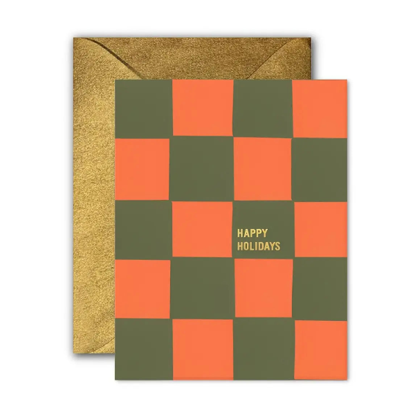 Holiday Checkerboard Card