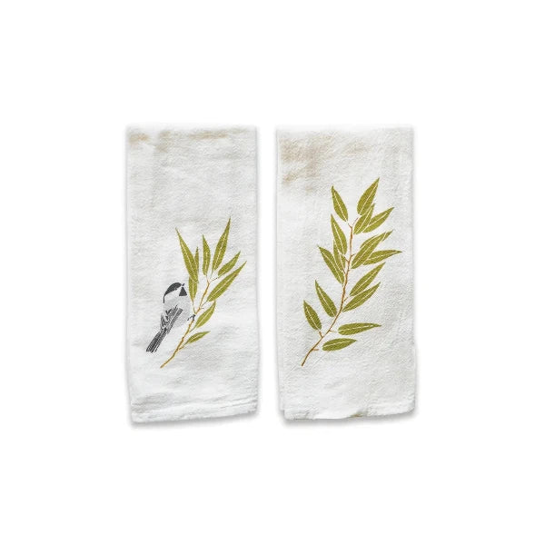 Chickadee & Willow Napkins Set/4