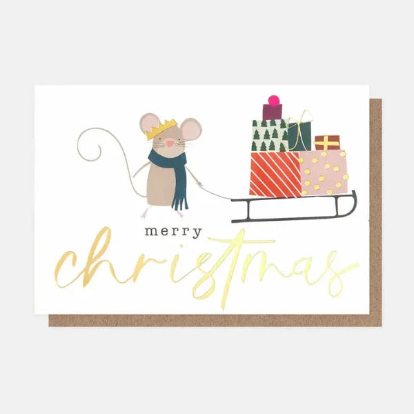 Mouse Christmas Greeting Card