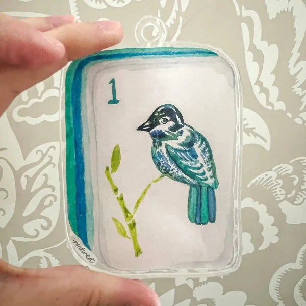 Bird Bam Mahjong Tile Ornament