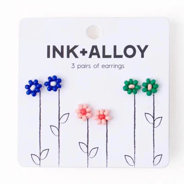 Tina Flower Earring Trio