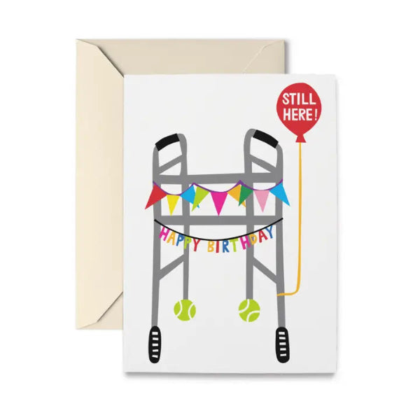 Birthday Walker Greeting Card