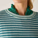 Catalina Crewneck in Deep Ocean/Rain Stripe
