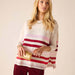 Catalina Crewneck Sweater in Peppermint Candy Stripe