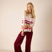 Catalina Crewneck Sweater in Peppermint Candy Stripe