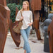 Catalina Cotton Pointelle Sweater in White