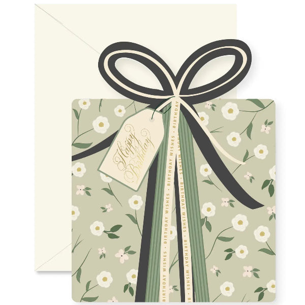 Cathy Floral Gift Die-Cut Card