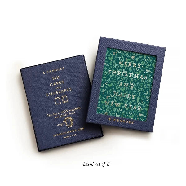 Winter Forest Christmas & New Year Boxed Cards