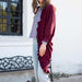 Chelsea Ruffle Kimono in Vino