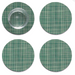 Mini Basketweave Backed Coasters 4 Pack