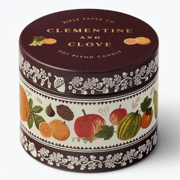 Clementine & Clove Tin Candle