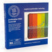 A blue retail box for the Friendly Loom potholder PRO loom kit, shown at a slight angle against a white background. The front of the box features a photo of a colorful woven potholder and text describing the kit contents.