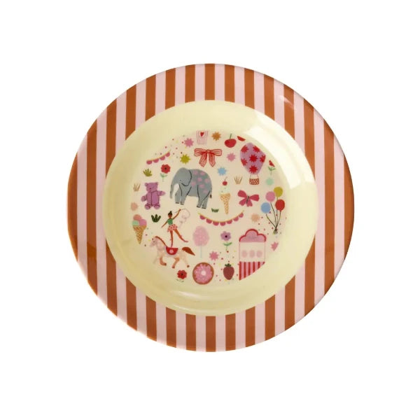Fun Fair Pink Kids Melamine Dinnerware