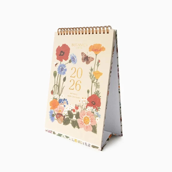2026 Botanical Art Desk Calendar
