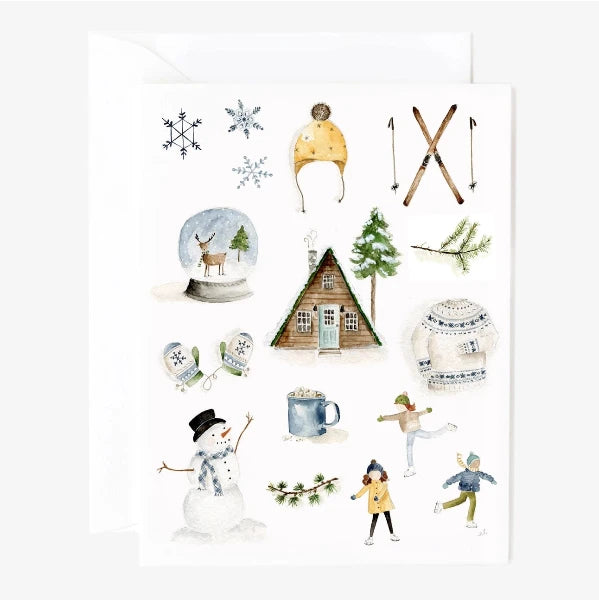 Winter Mix Notecards Set/8