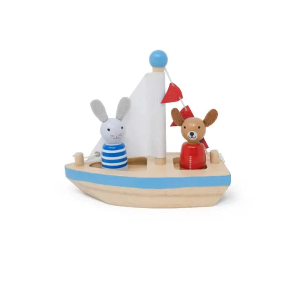 Boats & Buddies Bath Toy: Dog & Bunny