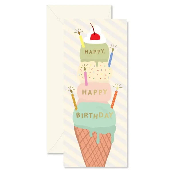Ice Cream Cone Birthday Card