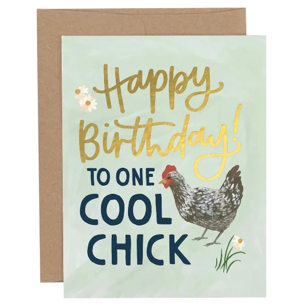 Cool Chick Birthday Card