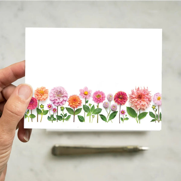 Dahlia Garden Flat Note Set