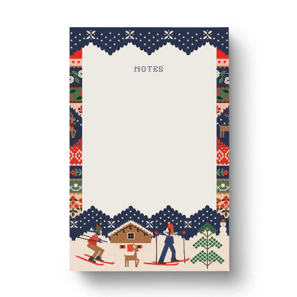 Ski Chalet Notepad
