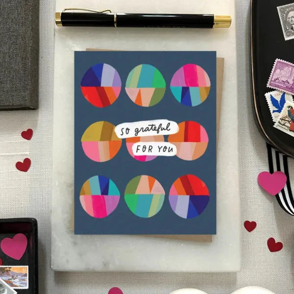 Grateful Patchwork Thank You Card