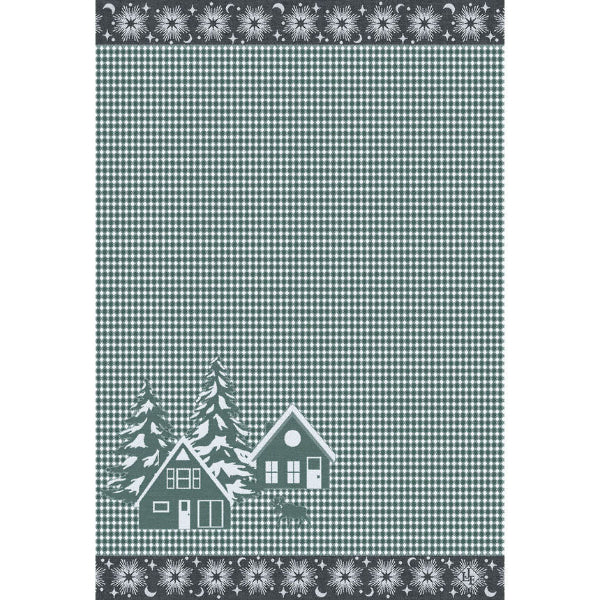 Sous Les Etoiles Green Hand Towel