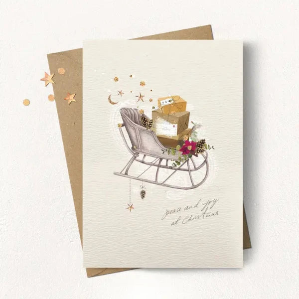 Christmas Sleigh Greeting Card