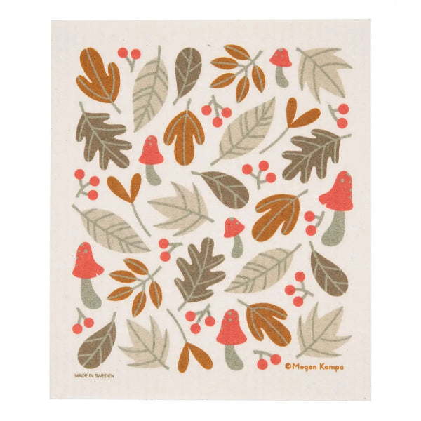 Swedish Dishcloth: Fall Leaves