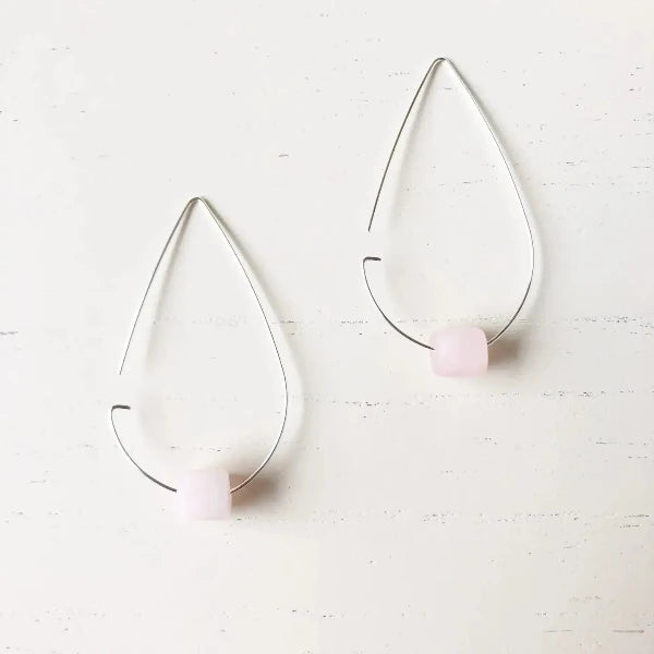 The Maggie Rose Quartz & Silver Earrings