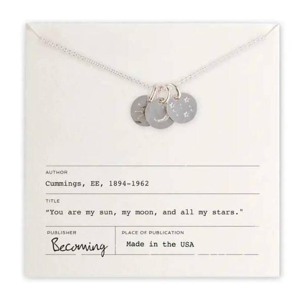 Sun, Moon and Stars Necklace