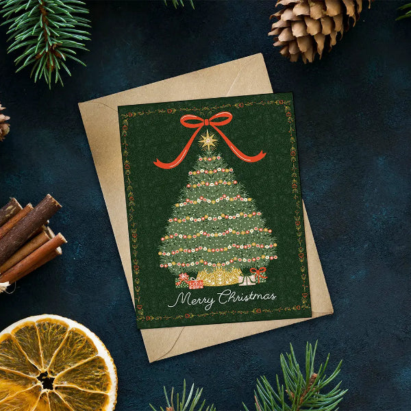 Tree & Gifts Holiday Card