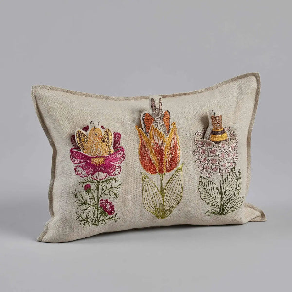 Flower Friends Pocket Pillow